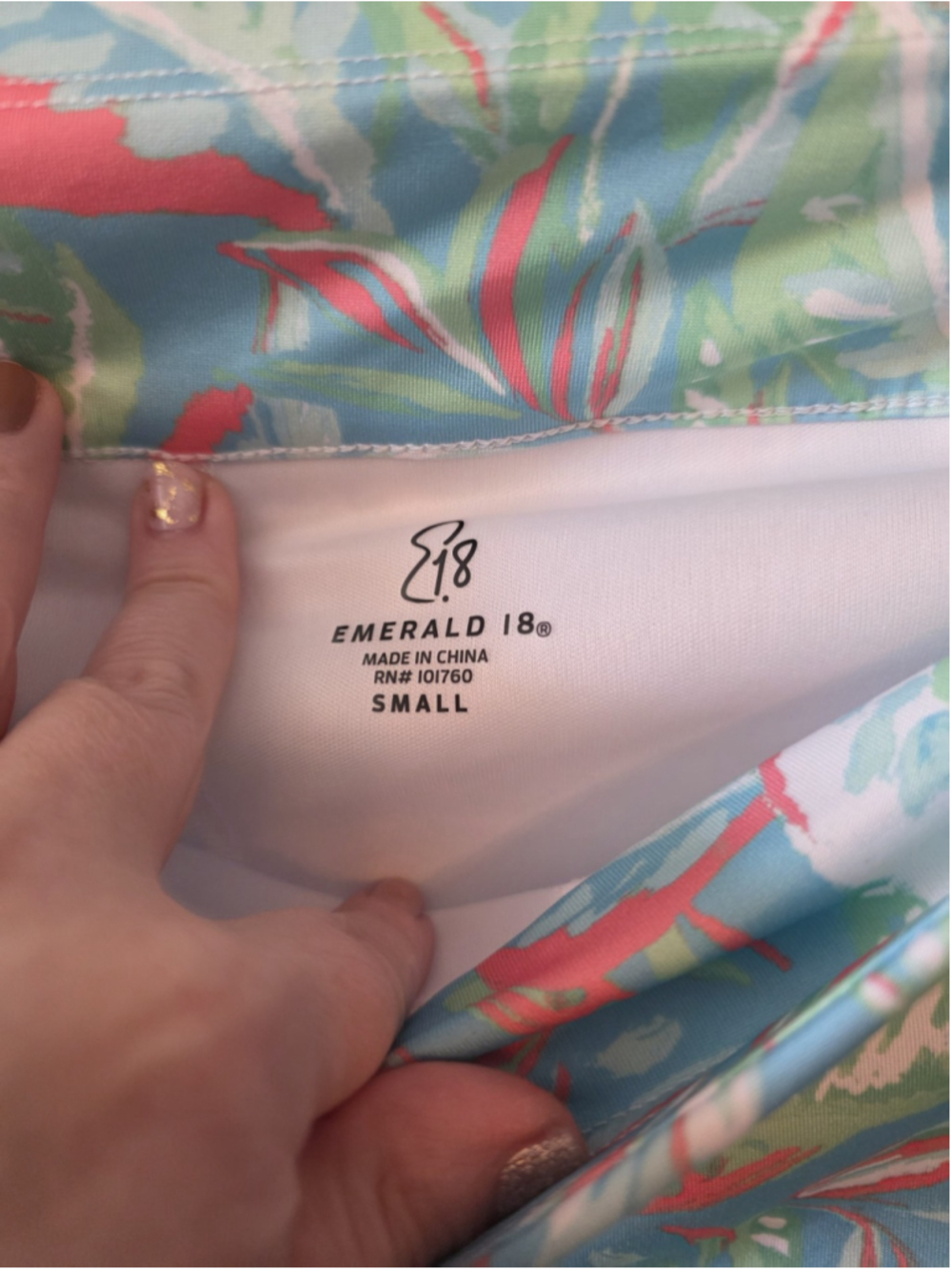Emerald 18 Skort Women S Golf Skirt Floral Lined Athletic Athleisure Pickleball - Picture 4 of 10